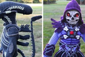 Woman Crochets Full Body Halloween Costumes For Her Kids