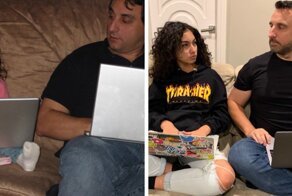 Dad Takes Photos Of Himself And His Daughter Sitting On The Couch Since 2007