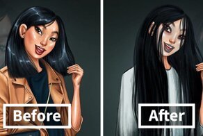 8 Disney Princesses All “Dressed Up” For Halloween By A Russian Artist