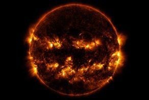 NASA Shares A Picture Of The Sun That Looks Like It Celebrates Halloween Already