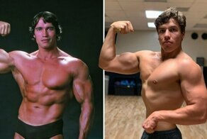 Arnold Schwarzenegger’s son Joseph Baena shows off impressive biceps