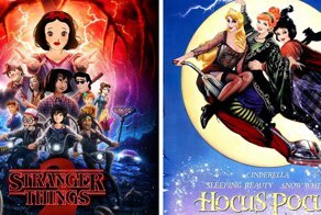 Artist Replaces The Cast Of Movies & TV Shows with Disney Characters, And It’s Oddly Fitting