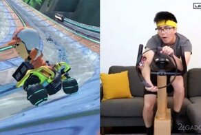Создано устройство для совмещения игры в Mario Kart с фитнесом (видео)