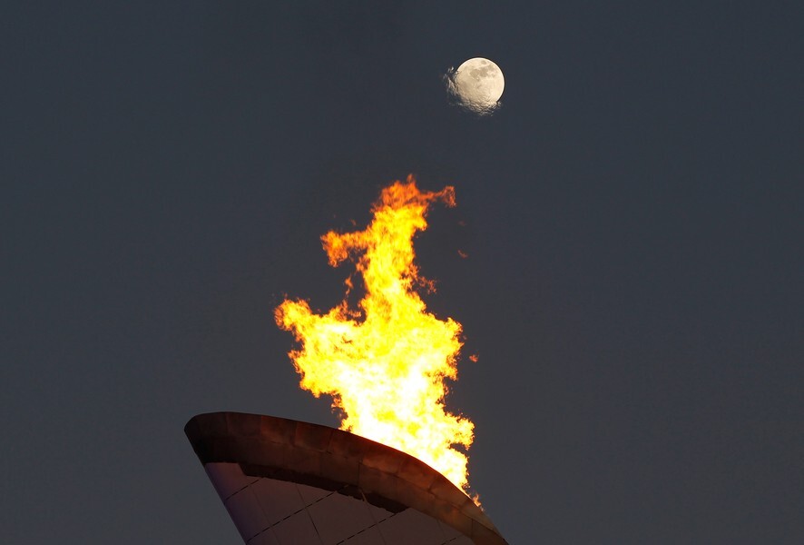 Олимпийский огонь в Сочи