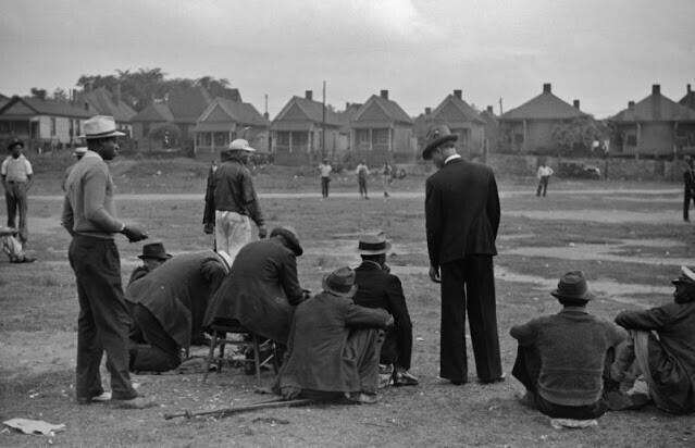 Зрители на бейсбольном матче, Атланта, Джорджия, 1939 год