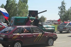 Народная аэрография автомобилей к 9 мая (7 фото)