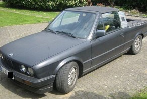 BMW 325i Cabriolet E30 превратилась в пикап (5 фото)