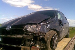 Водитель говновозки чуть не угробил семью (5 фото+видео)