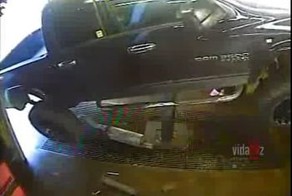 Джип упал с подъемника
