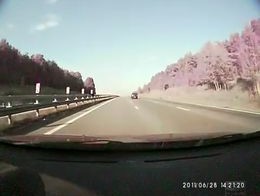 Вылетел с трассы