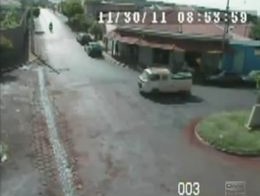 Страшная авария с участием мотоциклиста