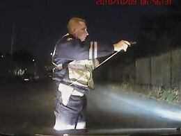 ГАИшник мастерски задержал нарушителя