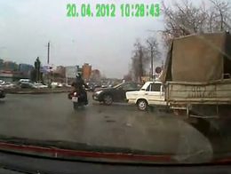 Не заметил мотоциклиста