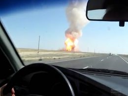 Взрыв газопровода в степи Мангистау