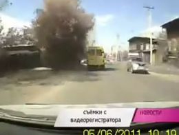 Пьяный водитель маршрутки уходит от полиции