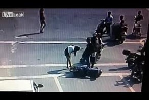 Драка из-за аварии