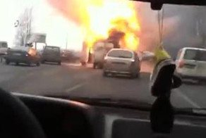 Взрыв фургона