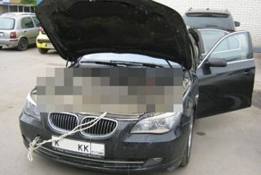 BMW 5 серии в кузове E60 после наводнения в Крымске (3 фото)