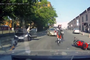 Разборки с байкерами на дорогах