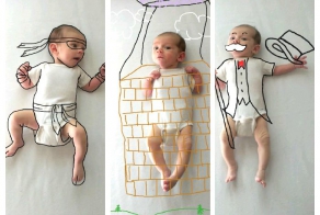 Когда папу оставили одного с ребенком 