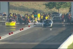 Авария на драг рейсинге