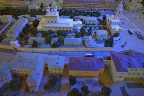 Страстная площадь 19 века на макете