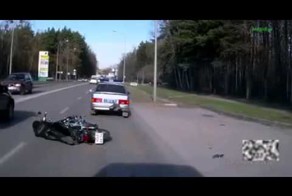 Байкер vs полиция