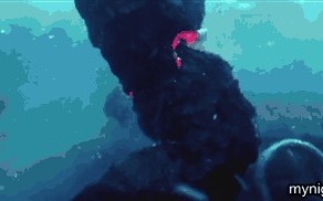 Лава под водой