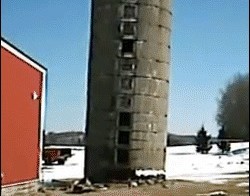 Удачный снос здания