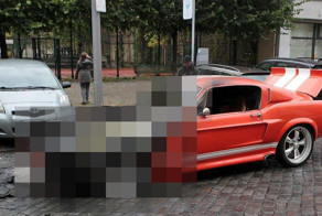В Берлине сгорел Shelby Mustang GT500