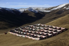 Небесное погребение в Тибете