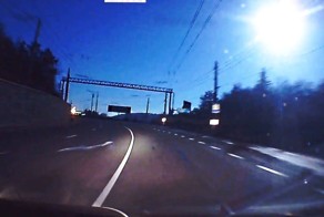 Падения метеорита. Украина, Крым. 21.11.2013 03:50