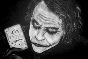 Портрет Джокера из соли