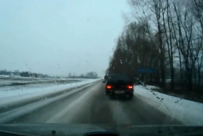 Первый снег и занос 