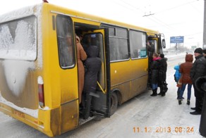 Штурм маршрутки в Симферополе