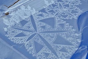 Узор по снегу