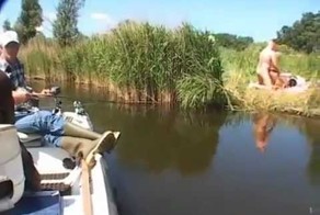 На рыбалке!