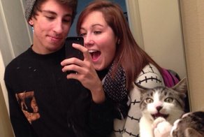  Кошка подражательница))  