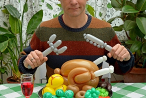 Фигурки из воздушных шаров от Rob Driscoll.