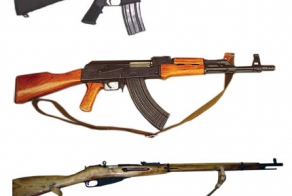 Сравнение АК 47, М16, винтовка Мосина