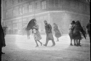 Черно-белая зима в Бостоне