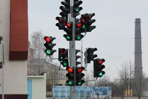 Обычный гомельский светофор