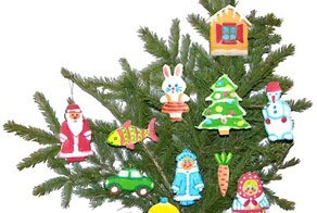 Съедобные елочные игрушки из глазированных вафель своими руками