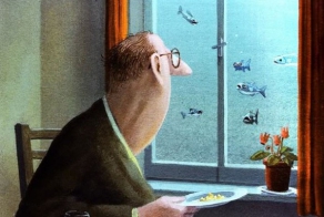 Добрые карикатуры немецкого художника Герхарда Глюка.