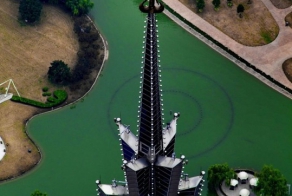 Фото из кабины подъёмного крана