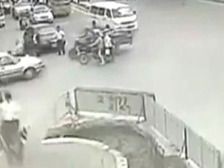 Худший мотоциклист в истории: 4 аварии за минуту