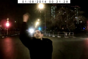 Наркоман на дороге