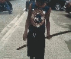 2 ножа + палка = шедевр!