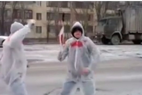 Олимпийский огонь в Волгограде "без косметики"!