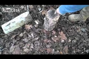 Как рубить дрова винтовкой!